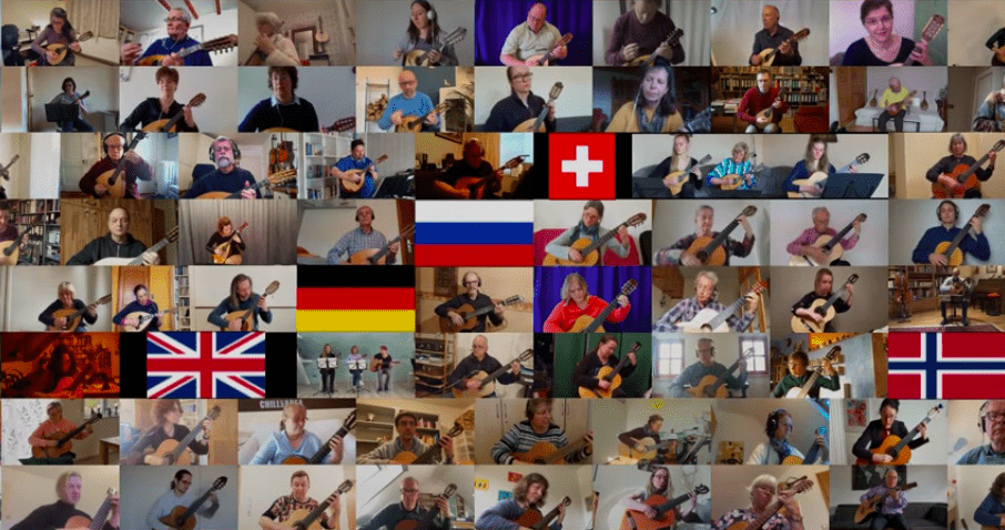 United Mandolin and Guitar Orchestra (tijdens lock-down) 2021